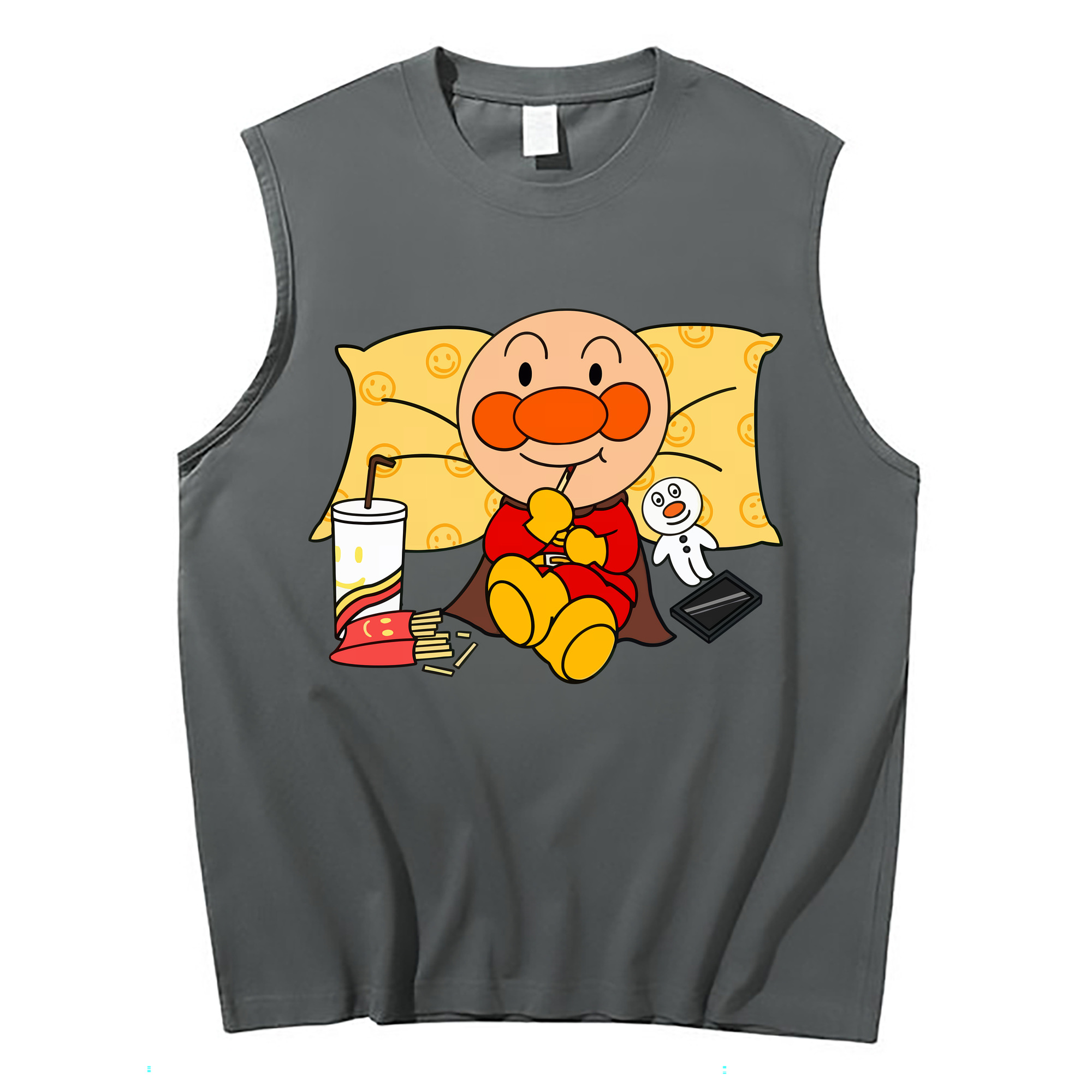 （画像用） アンパンマン Anpanman コットン100％タンクトップ（フロントプリント）